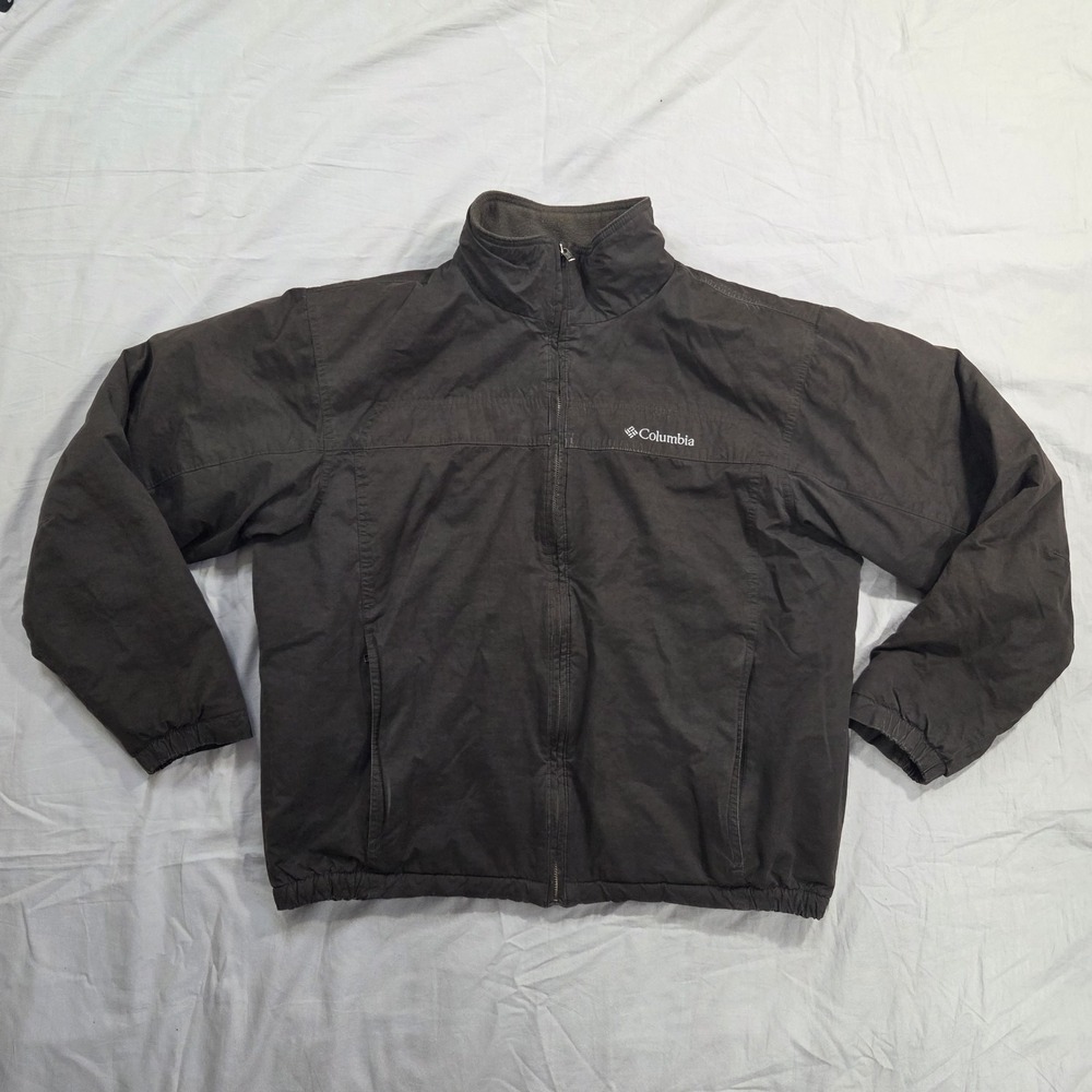Vtg Columbia Sportswear Fleece Lined‎ Insulated Jacket Brown XM5898-233-L Size L